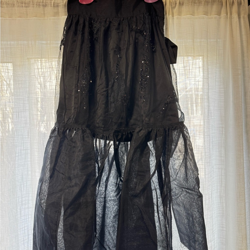 Free People Black Maxi Skirt